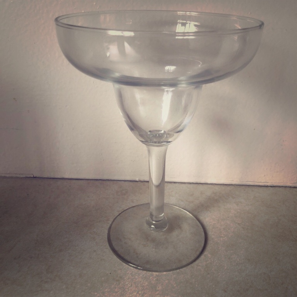 Set of 5 Clear Glass Classic Margarita Glasses